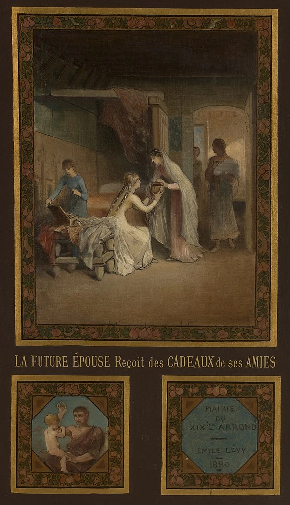 Bozzetto per il municpio di Parigi. Evocazioni matrimoniali - Musée des Beaux, Arts de la ville de Paris, dettaglio 4